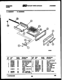 BROILER DRAWER PARTS Diagram and Parts List for GG34BNL1  Frigidaire Range