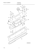 BACKGUARD Diagram and Parts List for FFGS3025LSC  Frigidaire Range