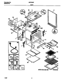 BODY Diagram and Parts List for MGF352BFDB  Frigidaire Range