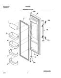 REFRIGERATOR DOOR Diagram and Parts List for FRS26W2AW6  Frigidaire Refrigerator