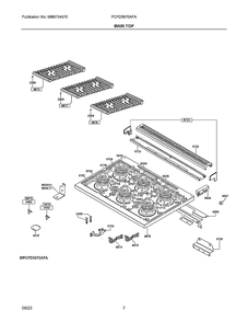 Part Location Diagram of 5304532672 Frigidaire THERMOSTAT