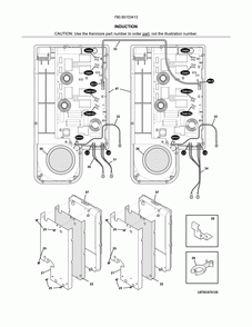 Burner Diagram and Parts List for 79095103412  Kenmore Range
