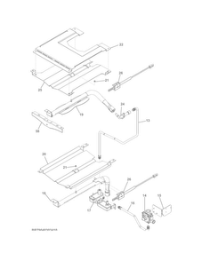 Burner Diagram and Parts List for FFGW2425QBA  Frigidaire Wall Oven