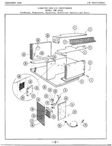 Condenser/evaporator/etc. Diagram and Parts List for 5565B  Frigidaire Air Conditioner