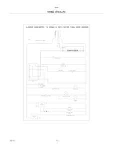 Wiring Schematic Diagram and Parts List for 25368894012  Kenmore Refrigerator