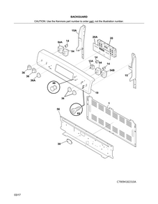 Part Location Diagram of 5304490127 Frigidaire KNOB