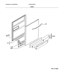 Part Location Diagram of 405536396 Frigidaire SCREW