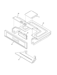 Part Location Diagram of 139038829 Frigidaire CONTROL PANEL ASSEM