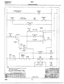 Wiring Diagram Diagram and Parts List for 486647B  Frigidaire Range