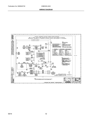 07 - WIRING DIAGRAM Diagram and Parts List for EIMED6CJIW3  Frigidaire Dryer