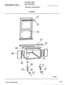 Room Air Conditioner Page 7 Diagram and Parts List for 5288A  Frigidaire Air Conditioner