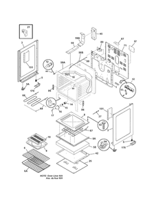 Body Diagram and Parts List for 79094359701  Kenmore Range