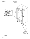 CABINET Diagram and Parts List for GFU12M2GW0  Gibson Freezer