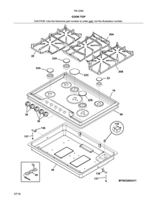 Part Location Diagram of 5304500263 Frigidaire KNOB