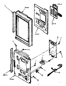 Part Location Diagram of 11996 Maytag Control frame