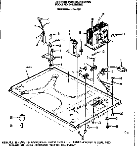 Microwave Parts Diagram and Parts List for 5649987950  Kenmore Microwave