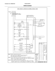 Wiring Diagram Diagram and Parts List for FGEW2765PFE  Frigidaire Wall Oven