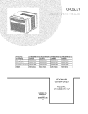 COVER Diagram and Parts List for CAHE25ERR410A11  Crosley Air Conditioner