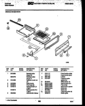 BROILER DRAWER PARTS Diagram and Parts List for 30-2249-00-04  Tappan Range