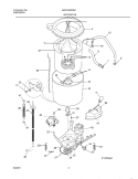 WSHR MTR, HOSE Diagram and Parts List for GWX433RHS1  Gibson Washer