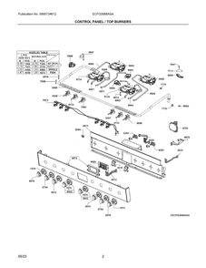 Part Location Diagram of 5304532675 Frigidaire SPRING