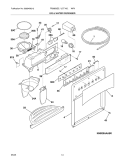 ICE & WATER DISPENSER Diagram and Parts List for FRS6B5EEW3  Frigidaire Refrigerator