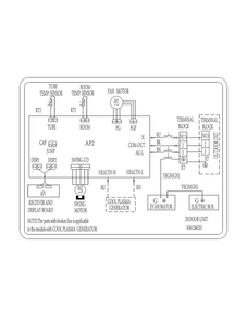Wiring Diagram Diagram and Parts List for FFHP122WQ20  Frigidaire Air Conditioner