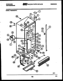 CABINET PARTS Diagram and Parts List for FPCE22V3FF1  Frigidaire Refrigerator