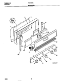 BACKGUARD Diagram and Parts List for FGF333BAWE  Frigidaire Range