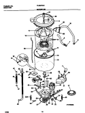 WASHER MOTOR Diagram and Parts List for FLSG72GCS8  Frigidaire Washer Dryer Combo