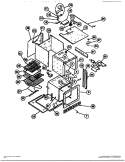 BODY Diagram and Parts List for KB663LMO  Frigidaire Wall Oven