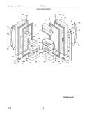 FRESH FOOD DOOR Diagram and Parts List for FGHB2844LE3  Frigidaire Refrigerator