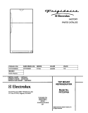 COVER Diagram and Parts List for FRT21P6BSB3  Frigidaire Refrigerator