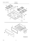 TOP/DRAWER Diagram and Parts List for CRG3490LSC  Crosley Range