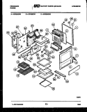 BODY PARTS Diagram and Parts List for GP32BEL1  Frigidaire Range