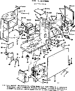 Electric Parts Diagram and Parts List for 5649918010  Kenmore Microwave