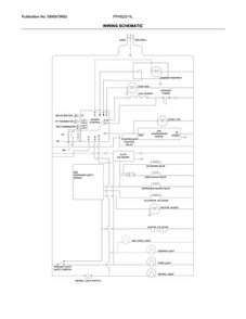 Wiring Schematic Diagram and Parts List for FFHS2311LBQA  Frigidaire Refrigerator