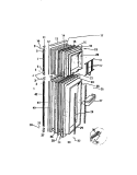 FREEZER DOOR ASSEMBLY Diagram and Parts List for RS259ESF2  Frigidaire Refrigerator