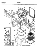 BODY Diagram and Parts List for WGF355BADA  Frigidaire Range