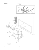SYSTEM Diagram and Parts List for FFC09M5HW1  Frigidaire Freezer