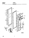 FREEZER DOOR Diagram and Parts List for FRS24WSGW0  Frigidaire Refrigerator
