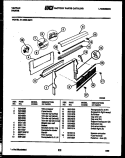 BACKGUARD Diagram and Parts List for 31-4999-66-01  Tappan Range