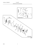 COOLING & AIR FLOW SYSTEMS Diagram and Parts List for FAH126N2T1  Frigidaire Air Conditioner