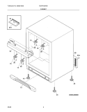 CABINET Diagram and Parts List for EI24RD65HS0  Electrolux Refrigerator