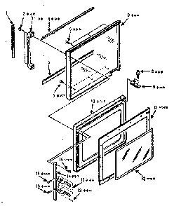 Part Location Diagram of 13908 Maytag Door frame