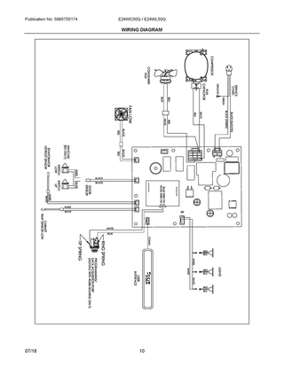 Wiring Diagram Diagram and Parts List for E24WC50QS1  Frigidaire Wine and Beverage Cooler
