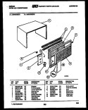 CABINET PARTS Diagram and Parts List for AM10C5EYA  Gibson Air Conditioner