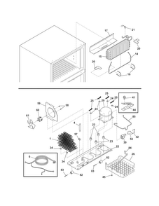 System Diagram and Parts List for CFTR1826LMD  Frigidaire Refrigerator