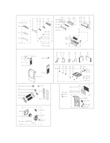 Recommended Spare Parts Diagram and Parts List for CPA123DU111  Frigidaire Air Conditioner