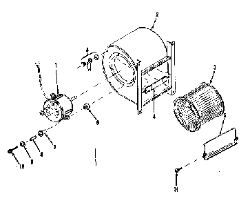 Part Location Diagram of 68890 Frigidaire Blower